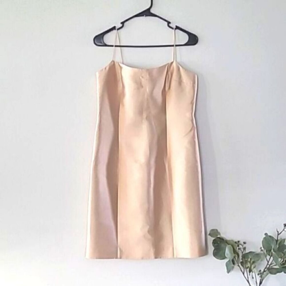 TERI JON 🌷Silk blend Gold Dress size 6